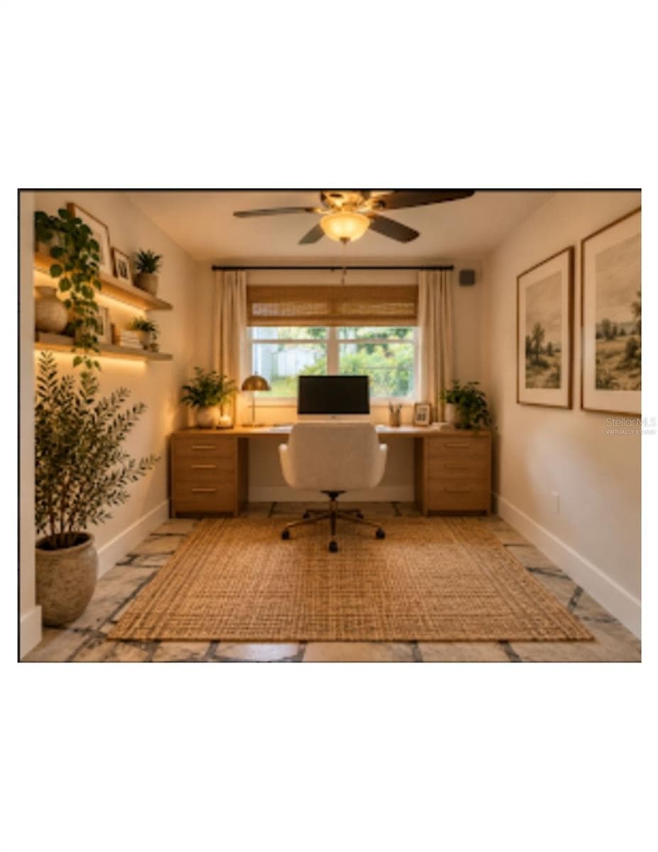 Virtually Staged Flex Room/Enclosed Patio. - 107 OAK ST, ALTAMONTE SPRINGS