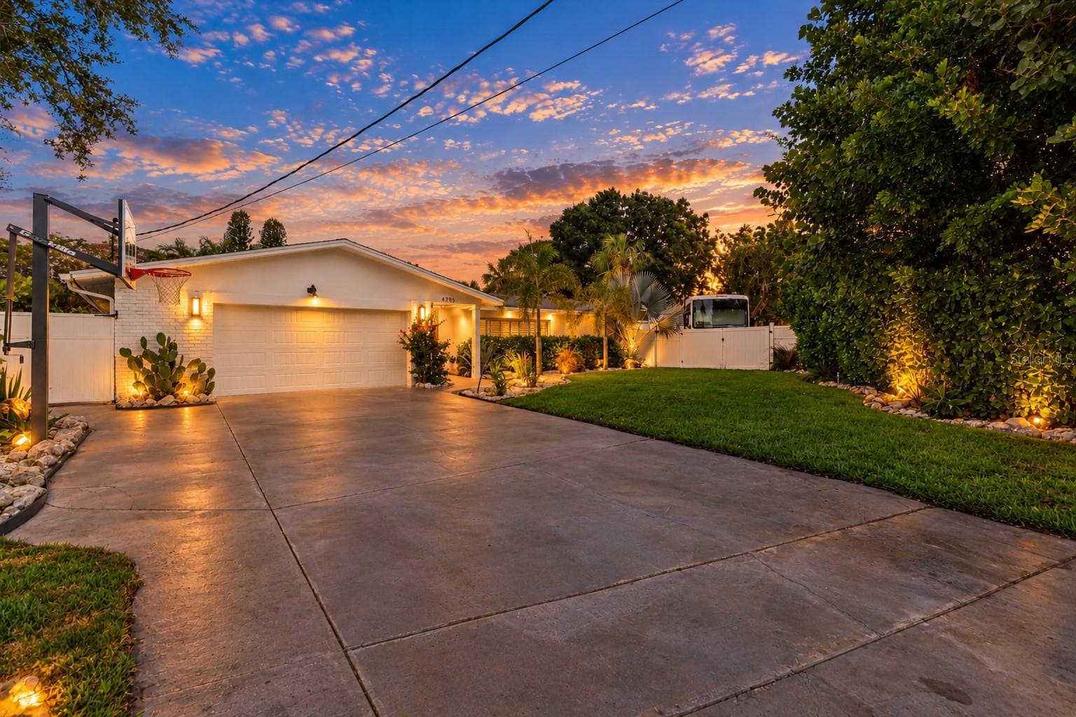 Twilight View of Home - 4785 BUTTERFLY PL NE, ST PETERSBURG