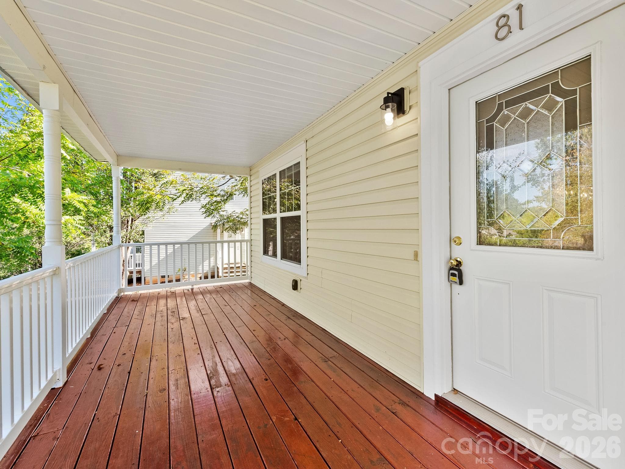 Covered front porch - 81 Crayton Road, Asheville