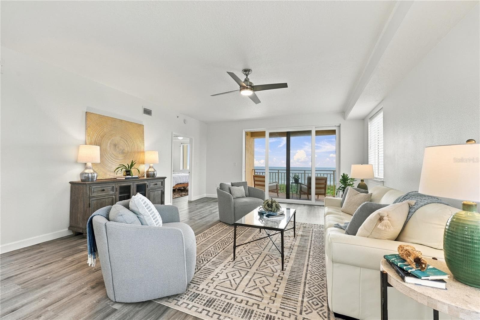 Living Room with Ocean View - 80 SURFVIEW DR #524, PALM COAST