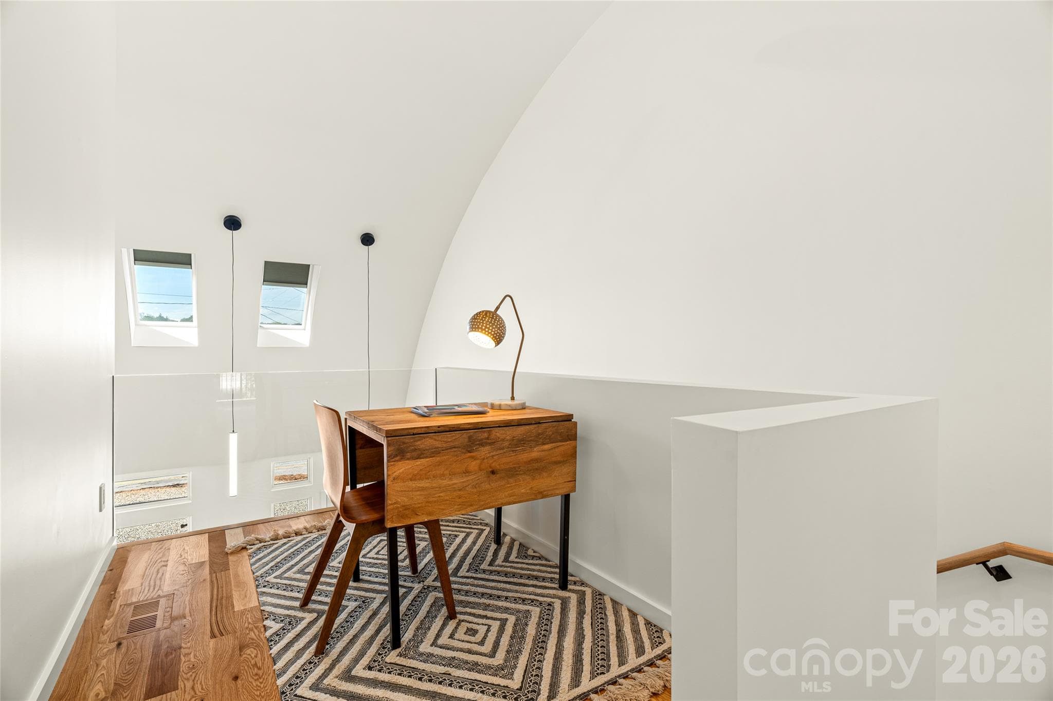 Loft area on upper level with skylights. - 6 Roberts Street, Asheville