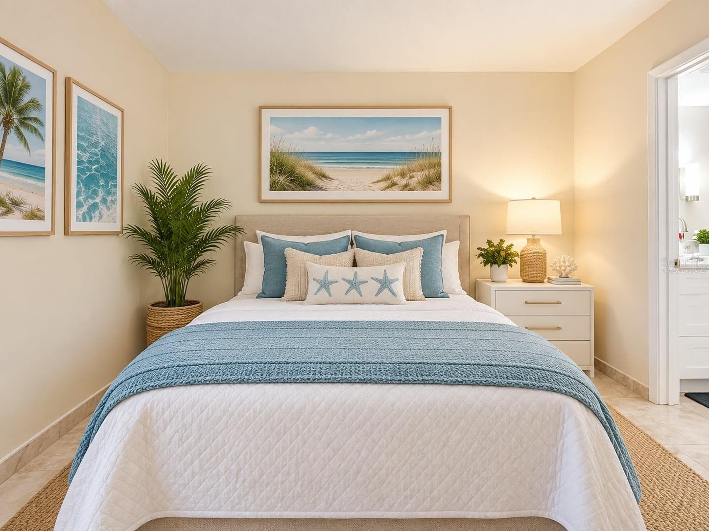 Virtually staged-bedroom 2 - 1805 MARINER DR #55, TARPON SPRINGS