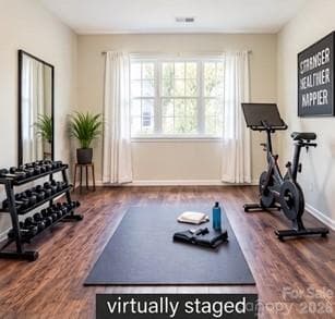 Or make the downstairs area your personal workout area - Charlotte