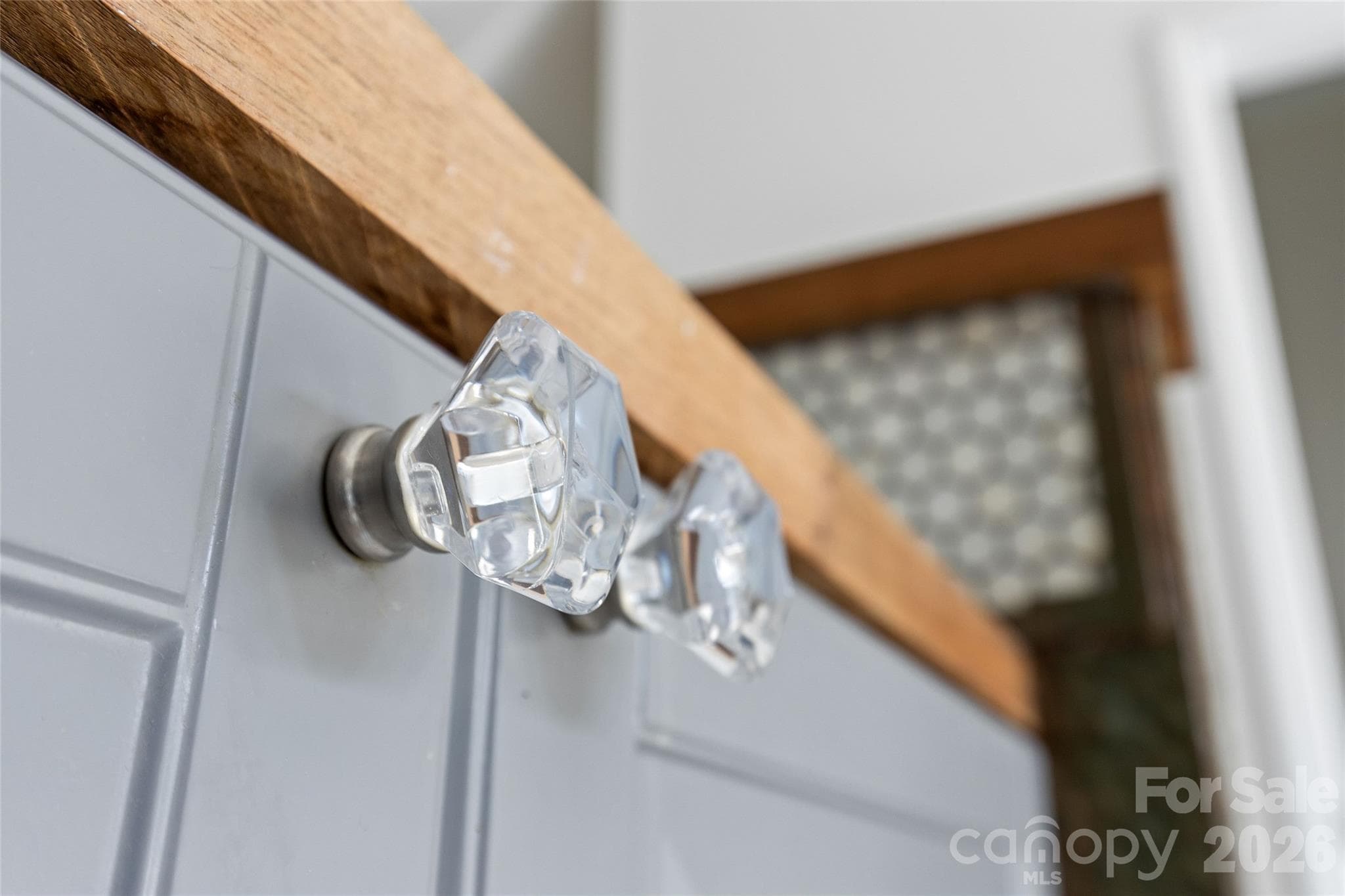 Custom crystal knobs on the cabinets - 3564 N Davidson Street, Charlotte