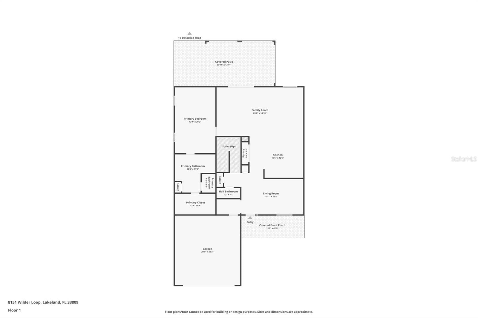 Approx Square Footages - 8151 WILDER LOOP, LAKELAND