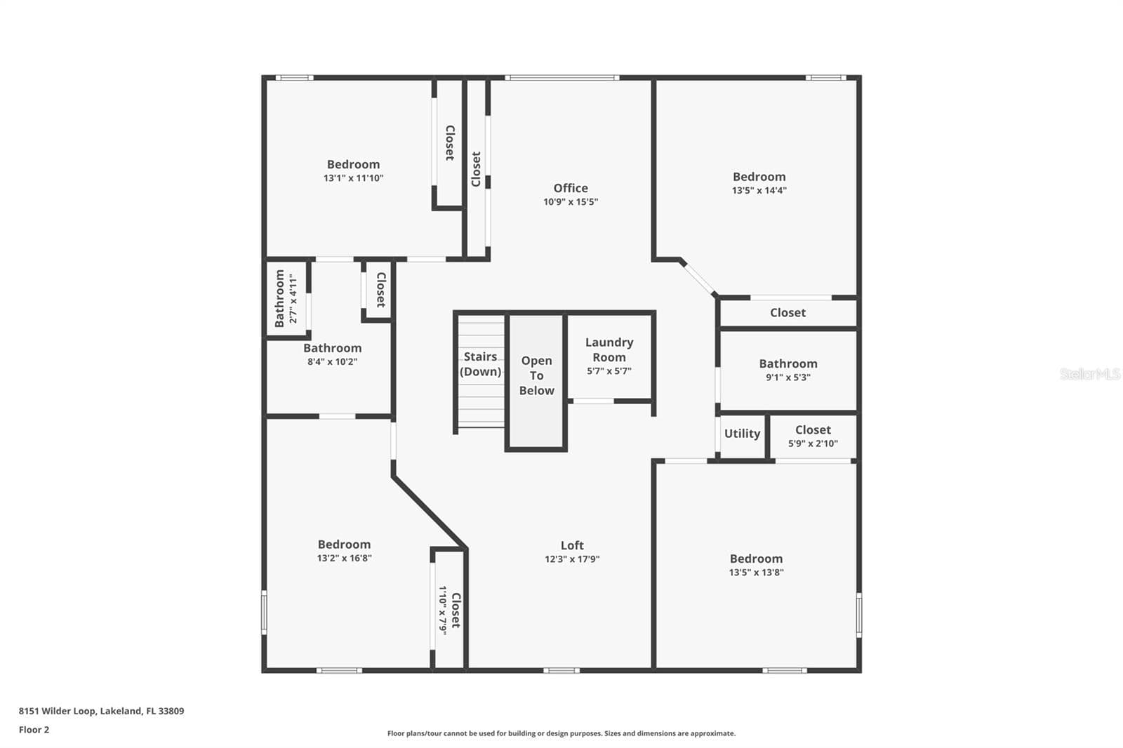 Approx Square Footages - 8151 WILDER LOOP, LAKELAND