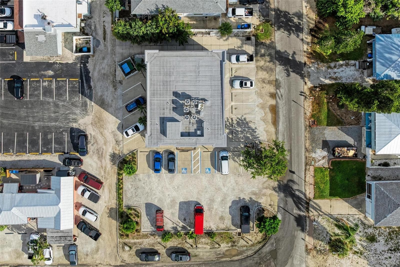 Aerial - overhead including parking - 3004 AVENUE C, HOLMES BEACH