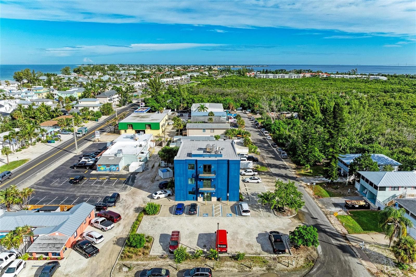 Aerial - Facing North - 3004 AVENUE C, HOLMES BEACH