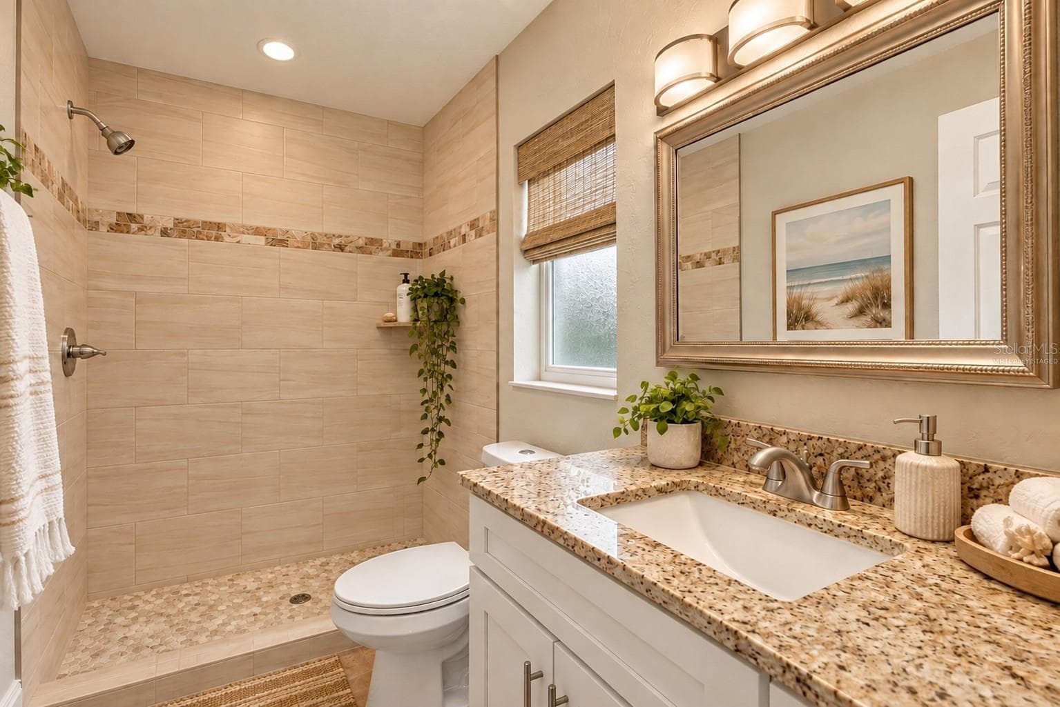 Primary BathVirtually Staged - 39 FISCHER LN, PALM COAST
