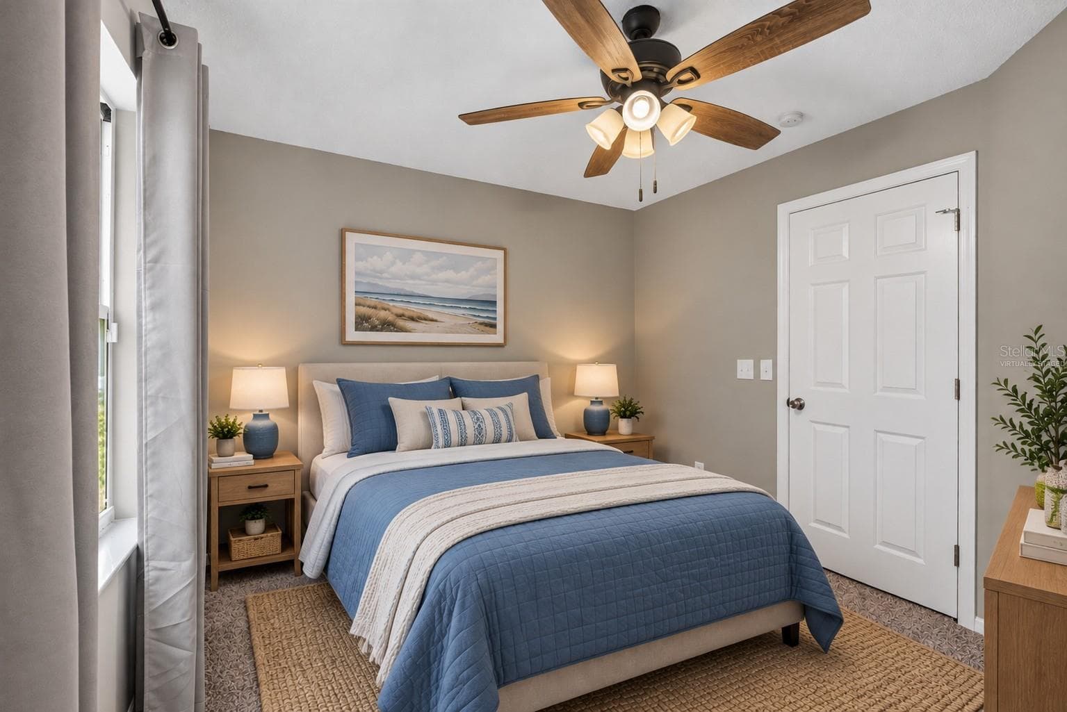 Guest Bedroom 2 Virtually Staged - 39 FISCHER LN, PALM COAST