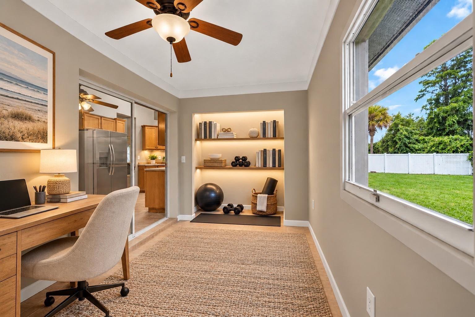 Flex Room/ Office/ Gym Virtually Staged - 39 FISCHER LN, PALM COAST