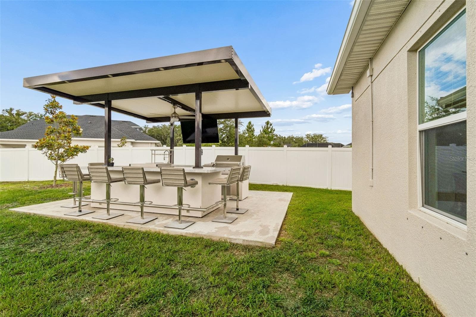 Backyard/Outdoor Kitchen - 6107 NIKKI LANE LN, ODESSA