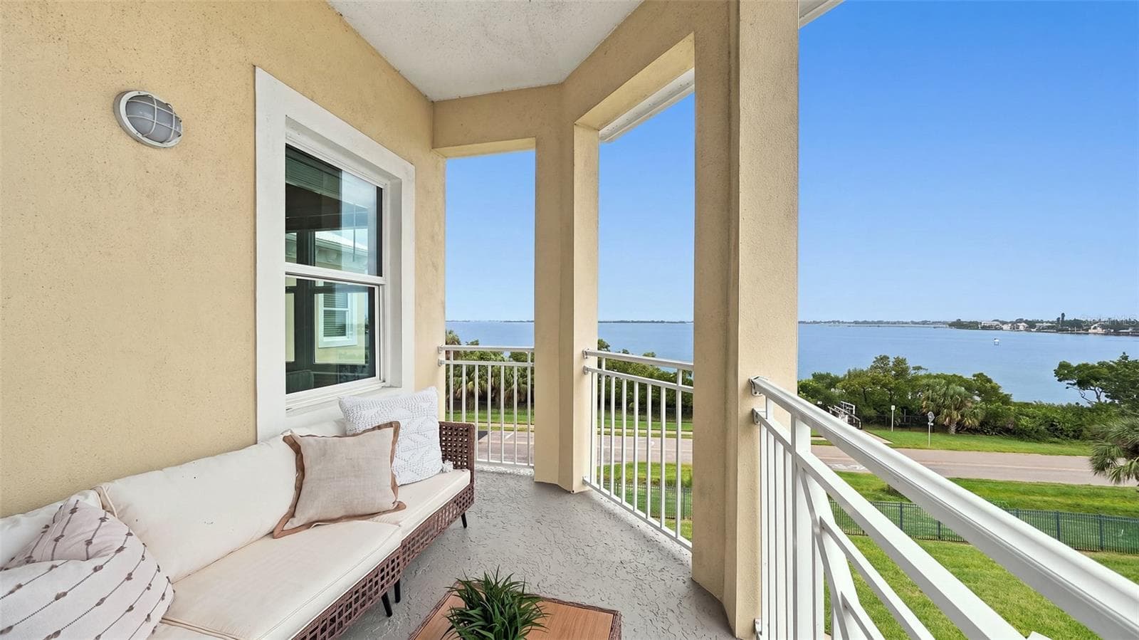 Bay view balcony off great room - 3439 79TH STREET CIR W #303, BRADENTON