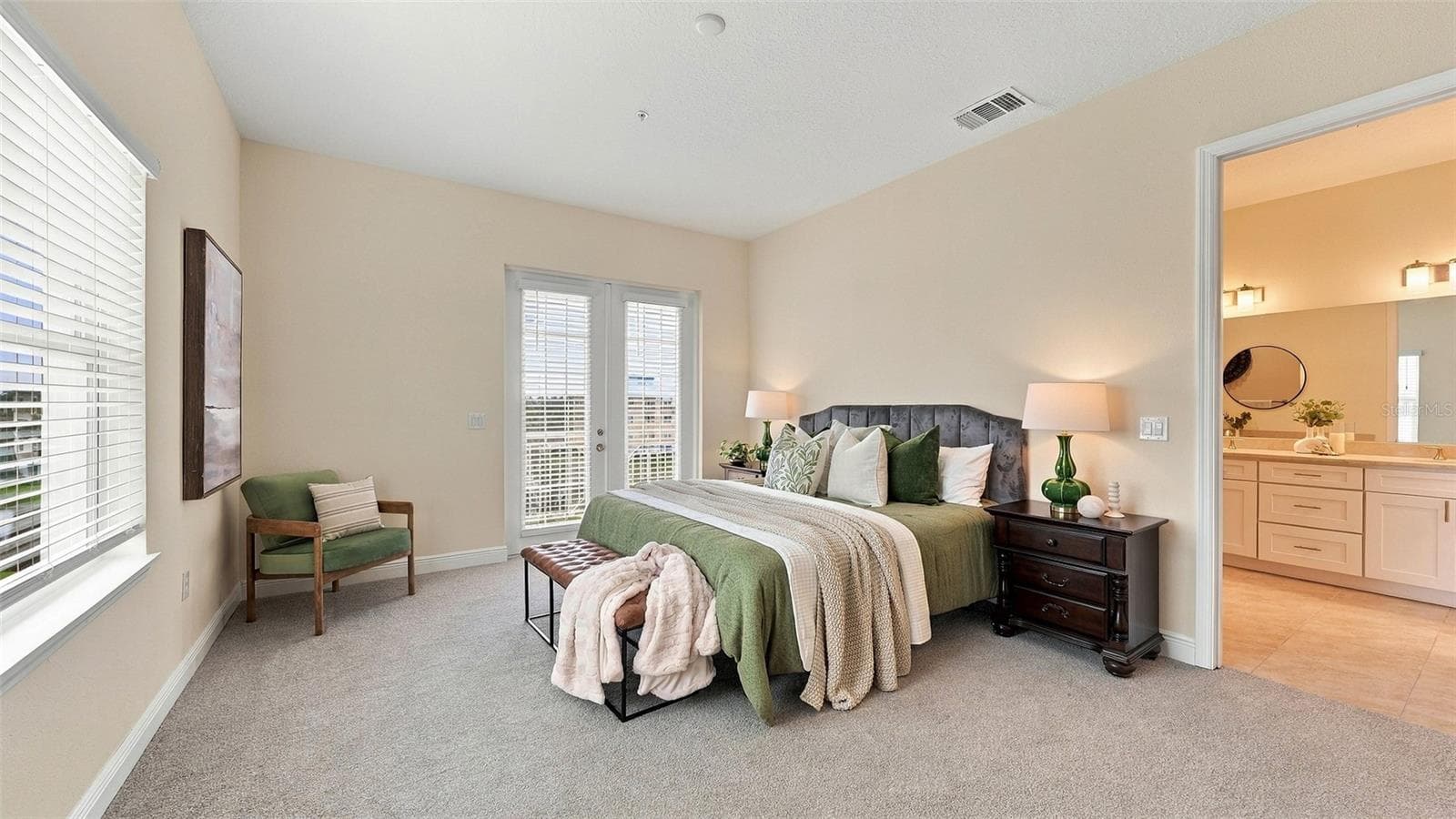 Primary bedroom suite with private balcony - 3439 79TH STREET CIR W #303, BRADENTON