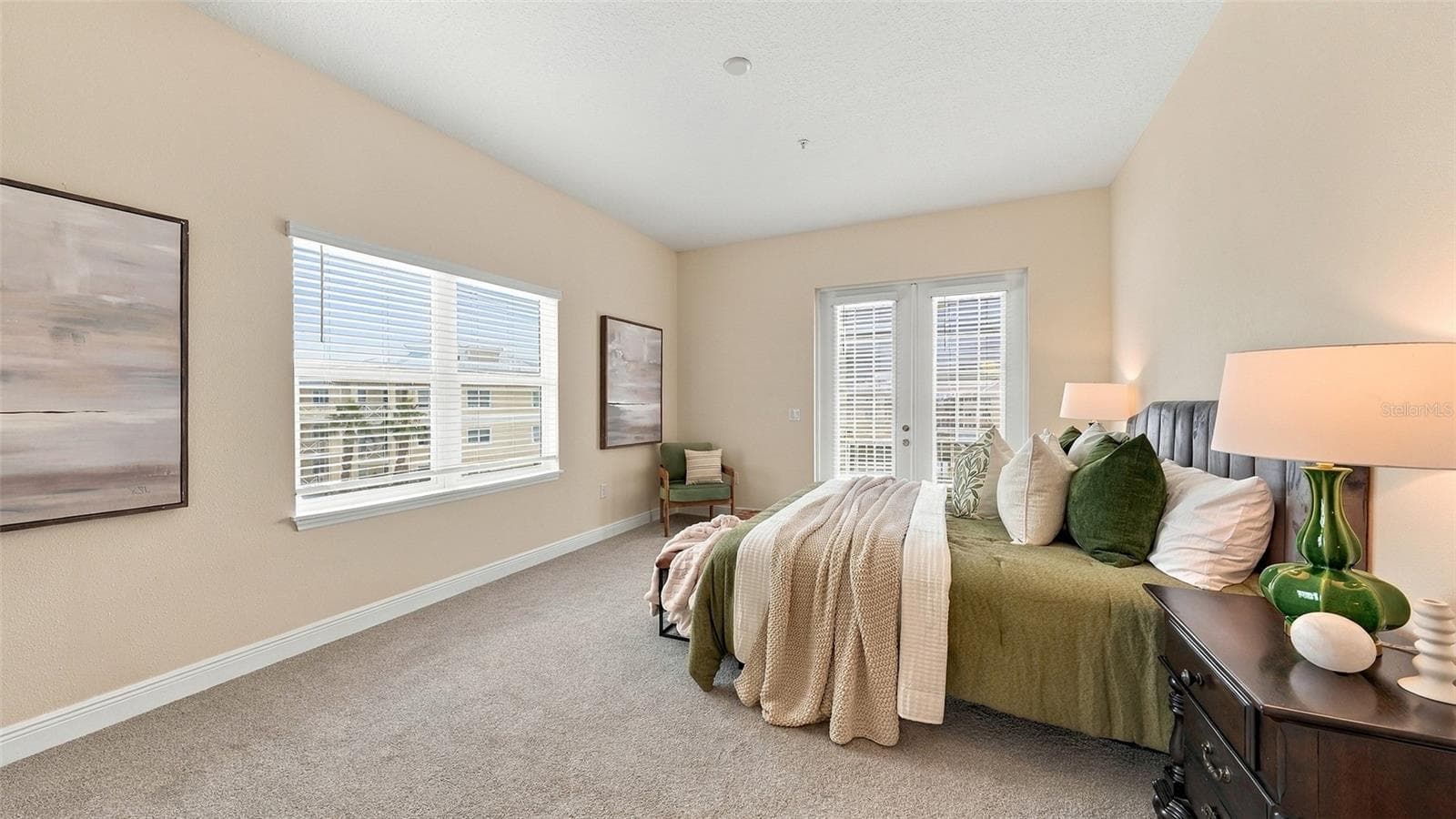Primary bedroom suite with private balcony - 3439 79TH STREET CIR W #303, BRADENTON