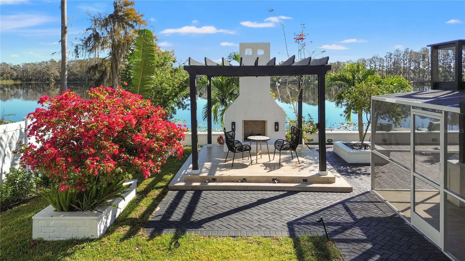 Custom built fireplace - 10908 LAND O LAKES BLVD, LAND O LAKES