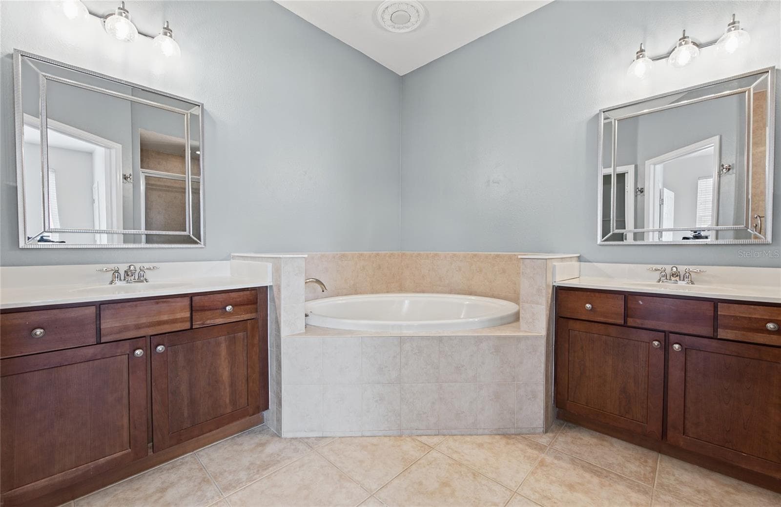 new mirrors and lighting garden tub - 1146 VENETIAN HARBOR DR NE, ST PETERSBURG