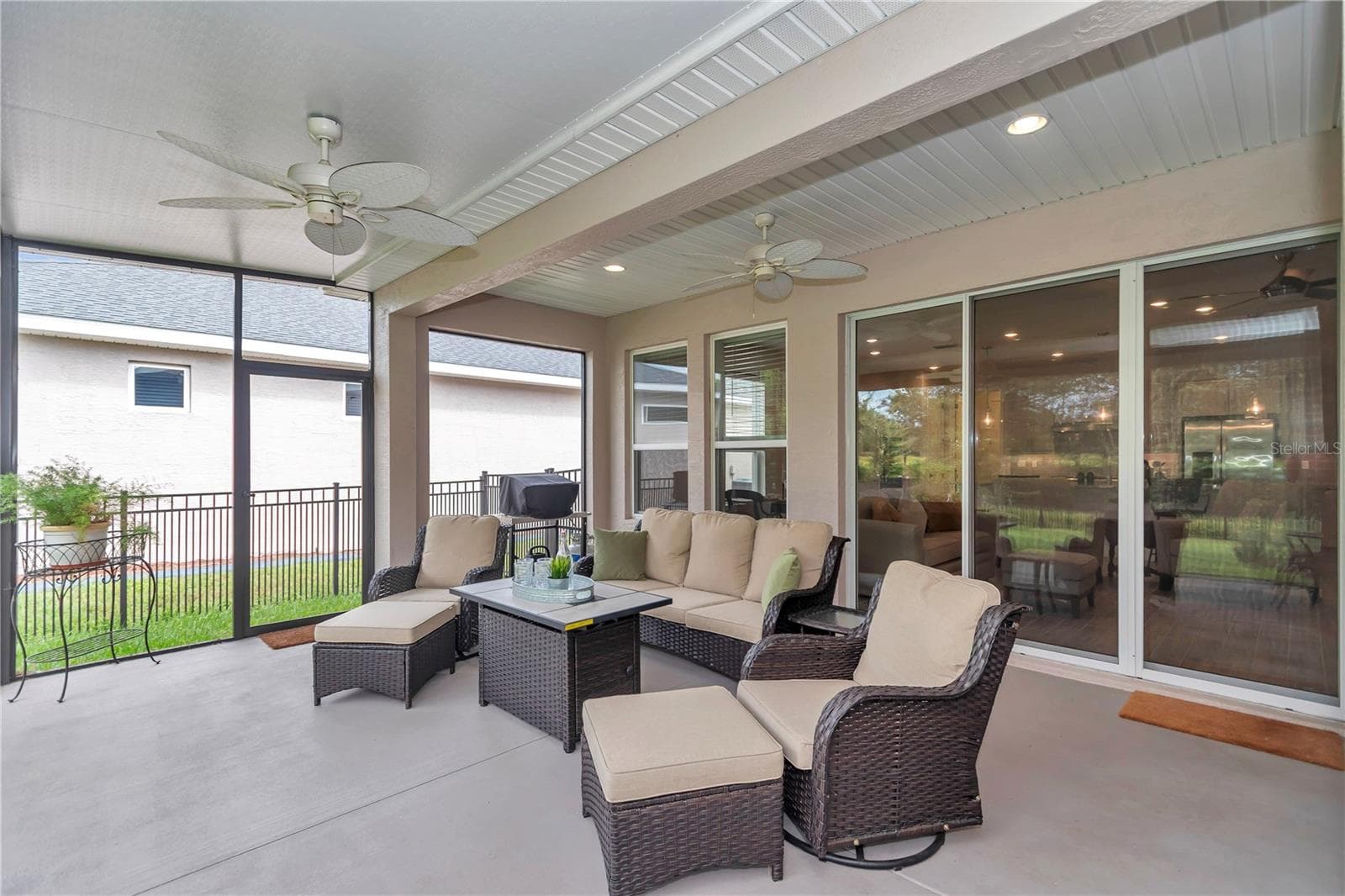 Extended and fully covered and screened lanai. - 4358 NW 57TH AVE, OCALA