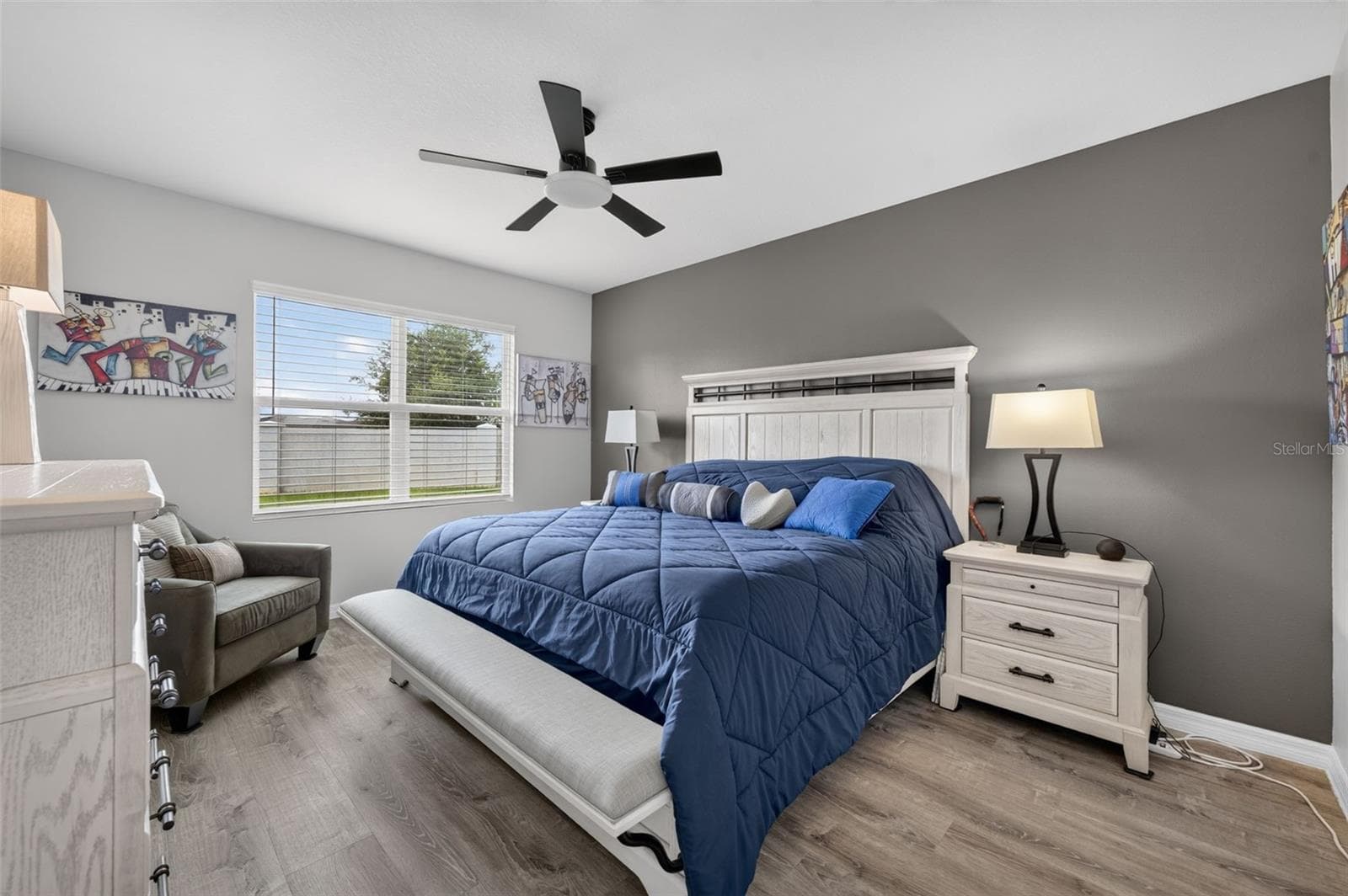 Master Bedroom w/ LVP Flooring - 4367 LOOKING GLASS PL, SANFORD