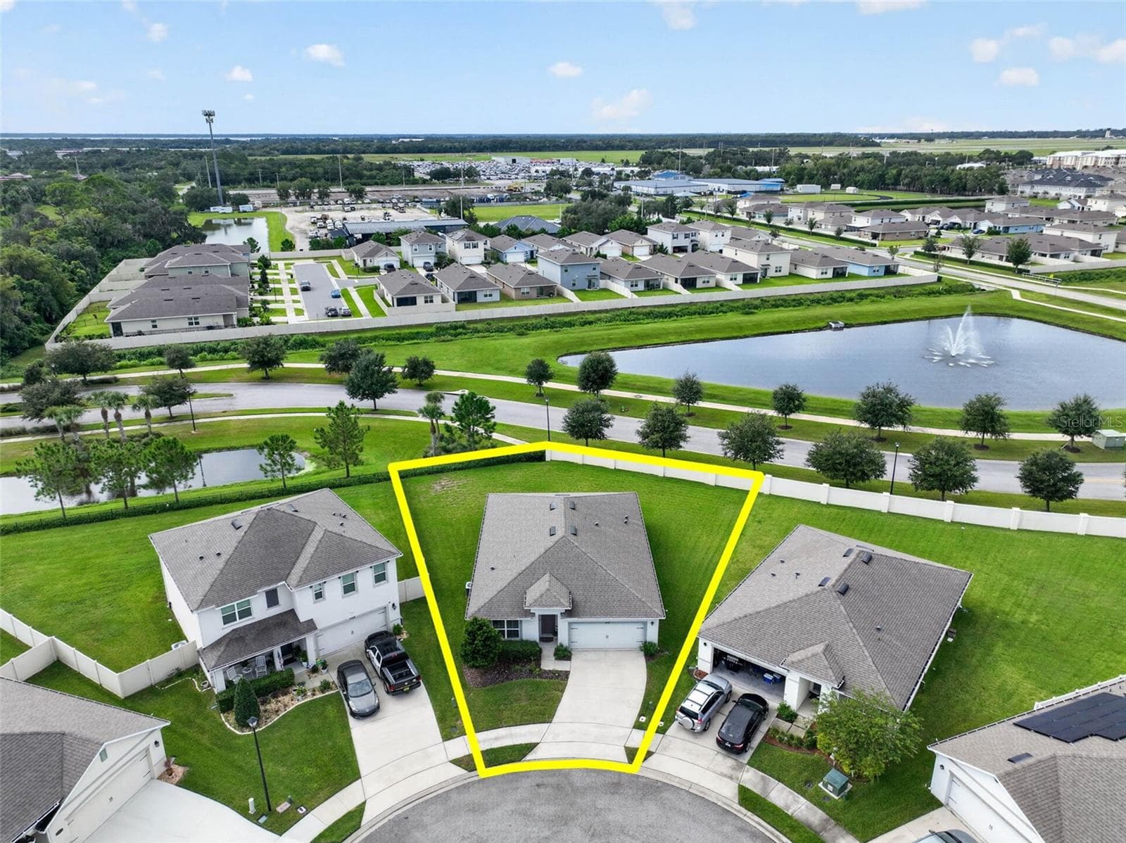 View of Home w/ Property Lines - 4367 LOOKING GLASS PL, SANFORD