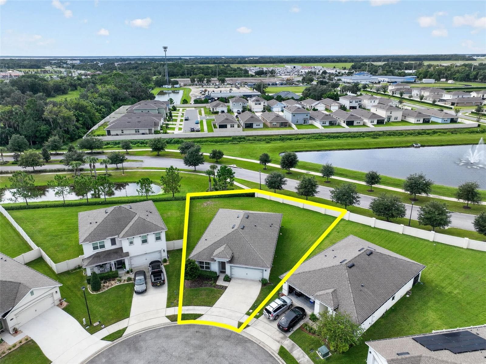 View of Home w/ Property Lines - 4367 LOOKING GLASS PL, SANFORD
