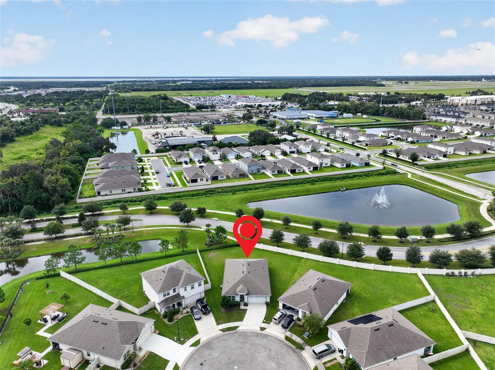 Home w/ marker showing location - 4367 LOOKING GLASS PL, SANFORD