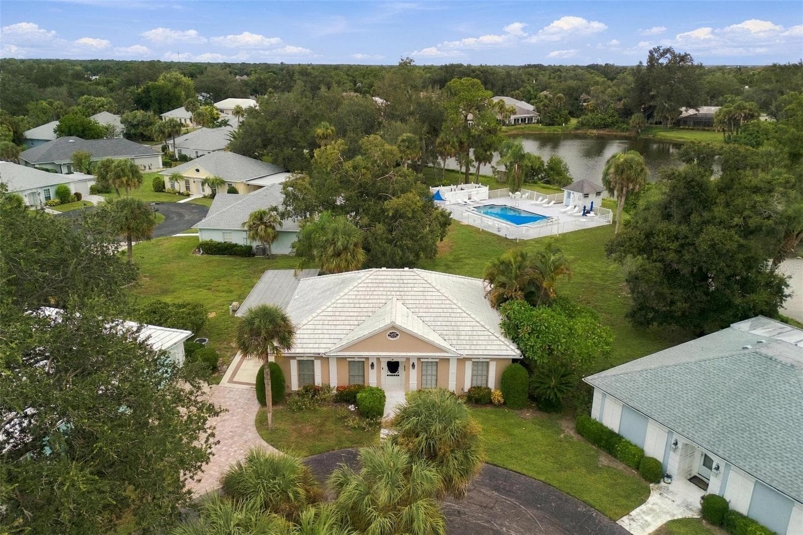 Aerial view of home. - 4 ANTIGUA CIR #6, ENGLEWOOD