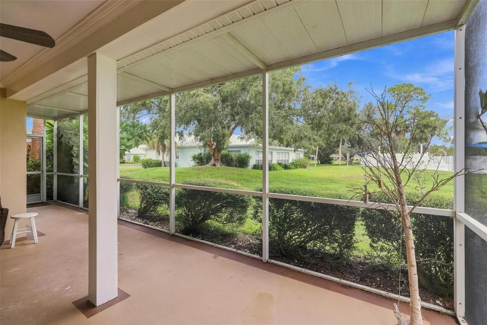 Lots of room on the lanai for furniture adding to the living space in this home. - 4 ANTIGUA CIR #6, ENGLEWOOD