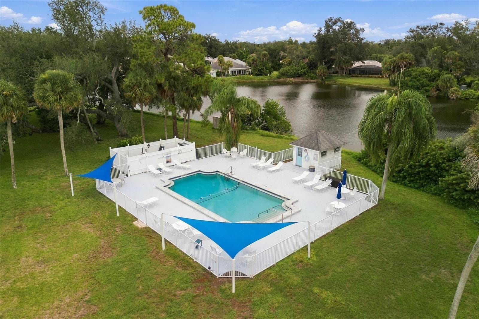 Neighborhood pool area and lake area - 4 ANTIGUA CIR #6, ENGLEWOOD