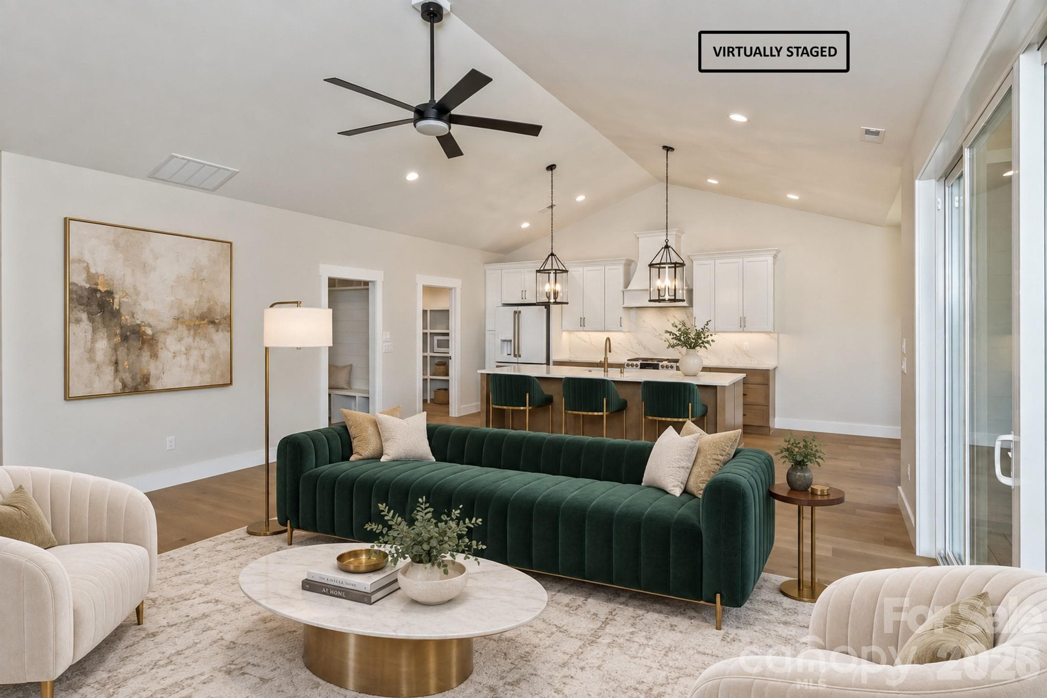 V-Staged towards Kitchen - 148 Triple Fairways Drive, Hendersonville