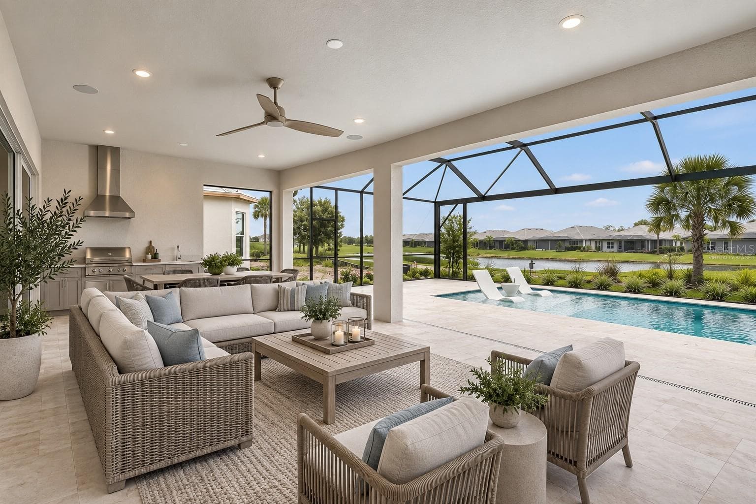 virtually staged lanai - 15281 CONTENTA LOOP, LAKEWOOD RANCH