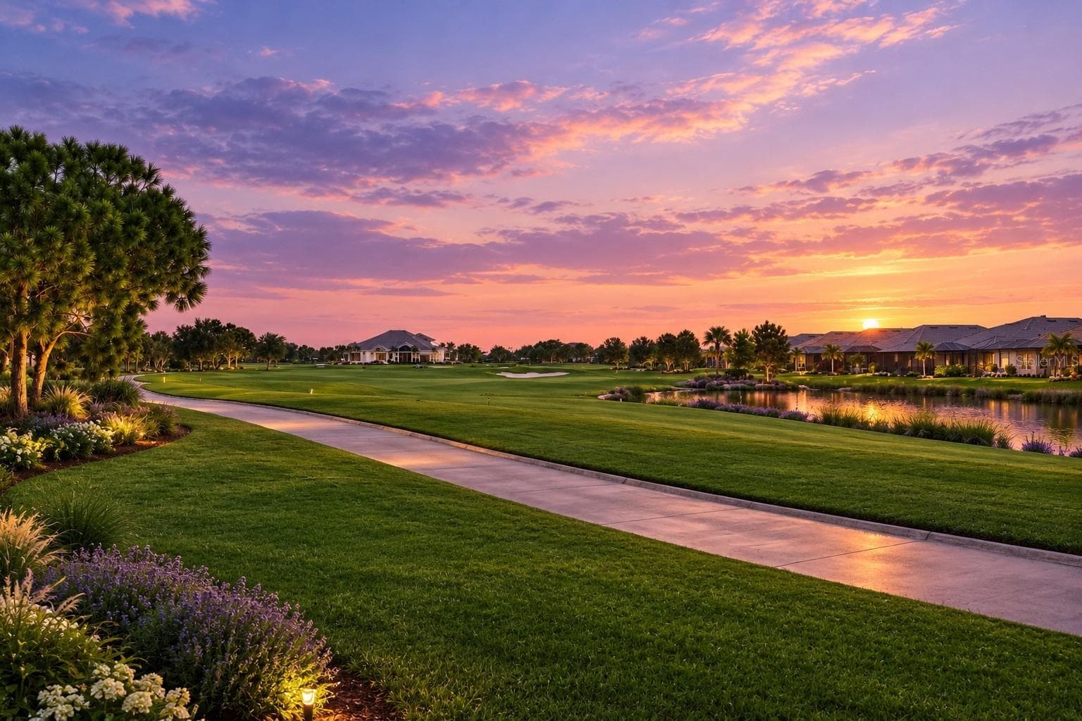 view of culinary center from backyard - 15281 CONTENTA LOOP, LAKEWOOD RANCH