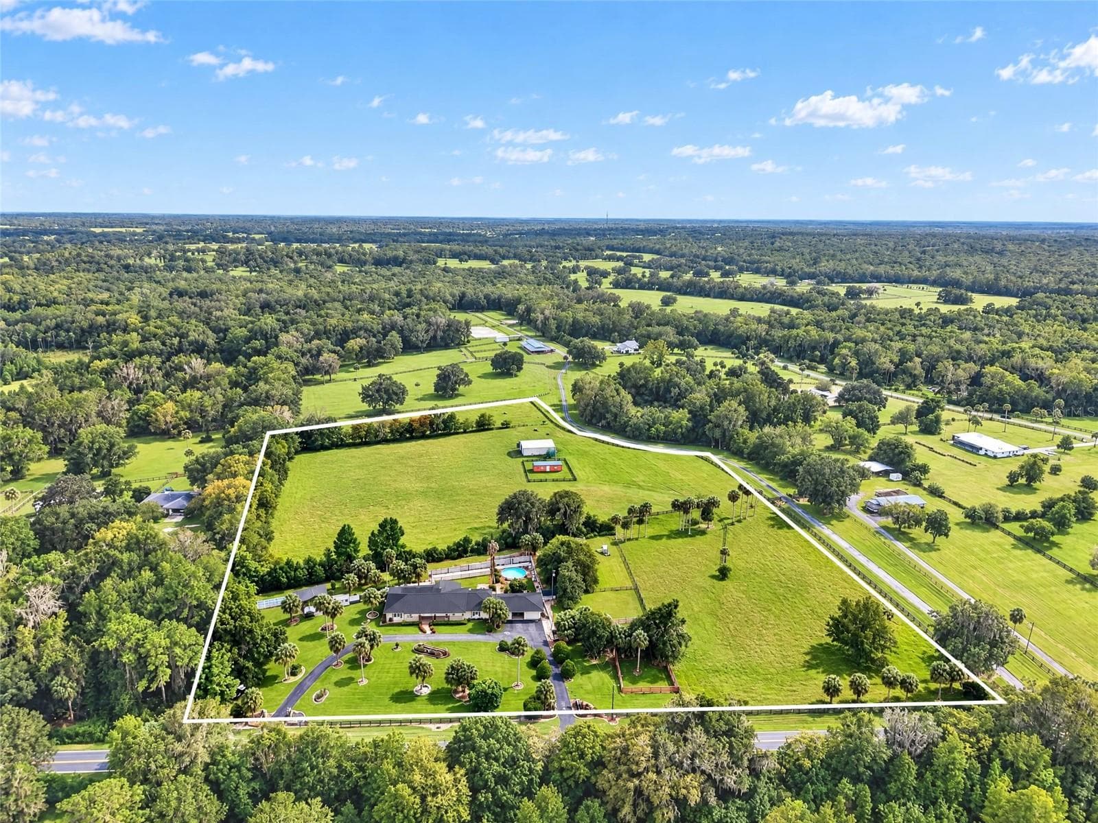 Aerial Outline - 6994 NW HIGHWAY 320, MICANOPY