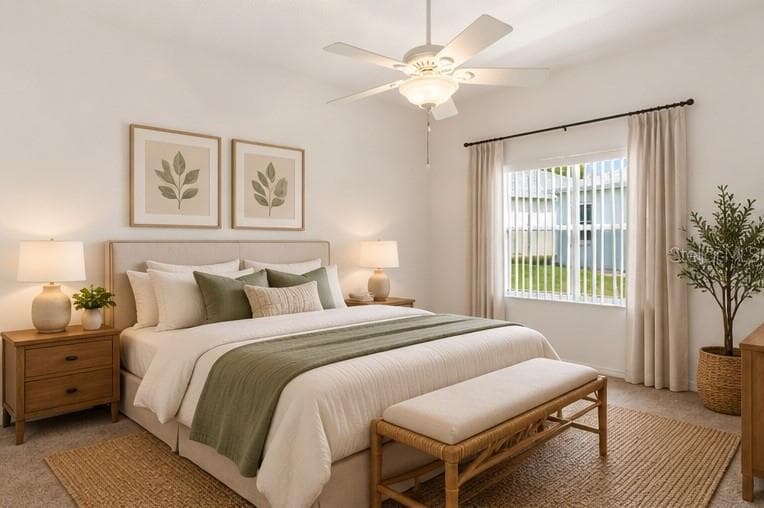 staged bedroom - 5761 MACAW PL, LAKELAND