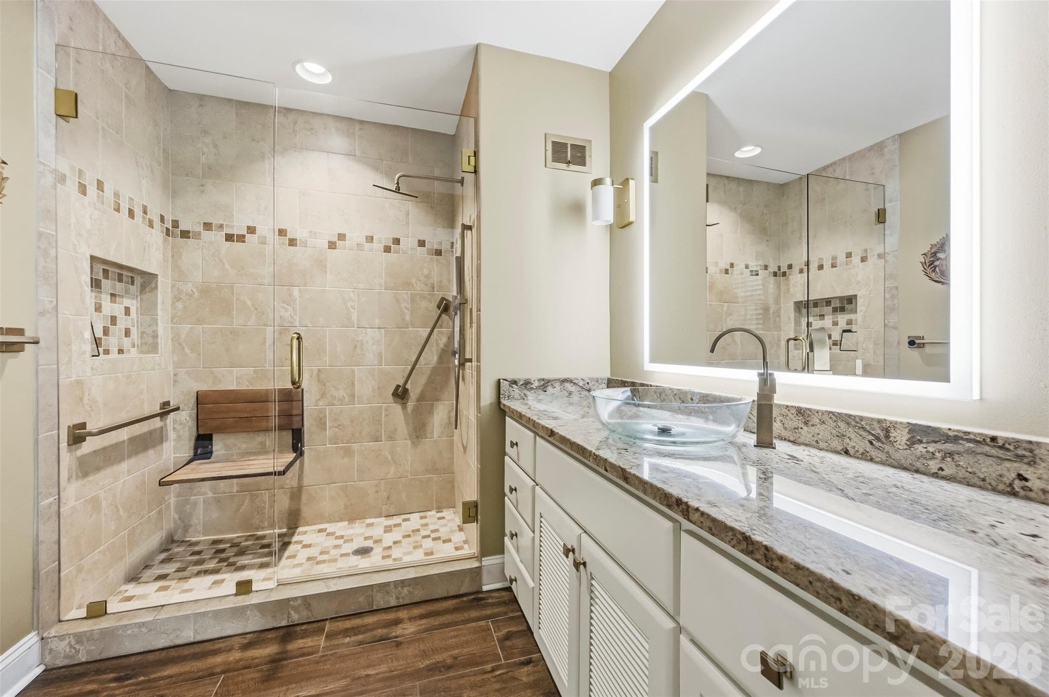 Updated Primary Bathroom - 525 East Street, Albemarle