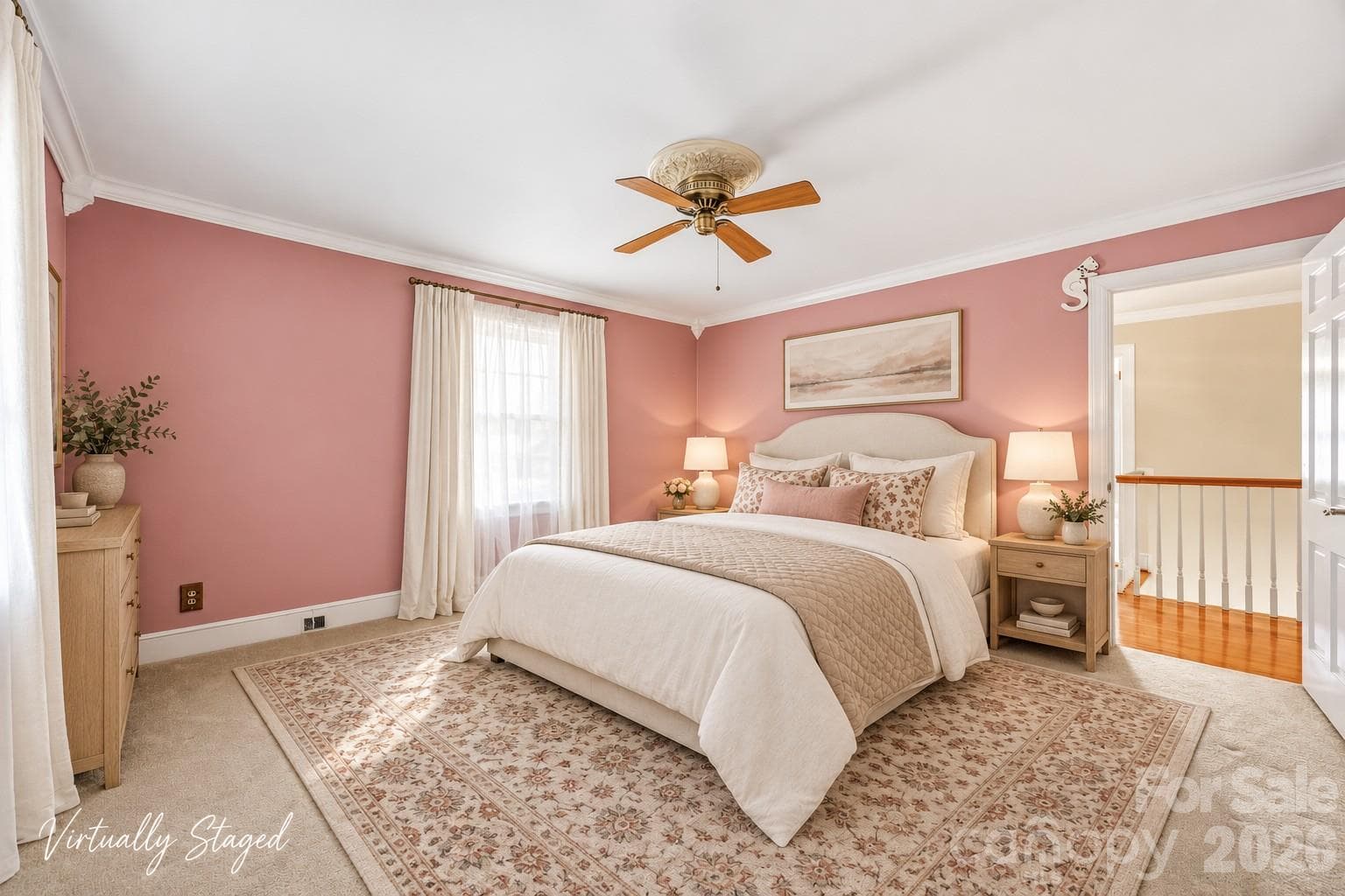 Virtually Staged - Bedroom 3 - 525 East Street, Albemarle