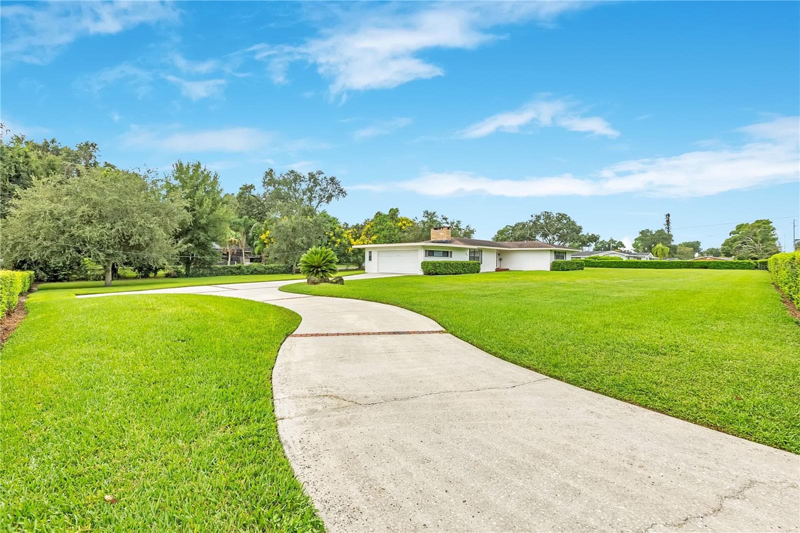 Driveway - 1615 LAKE MIRIAM DR, LAKELAND