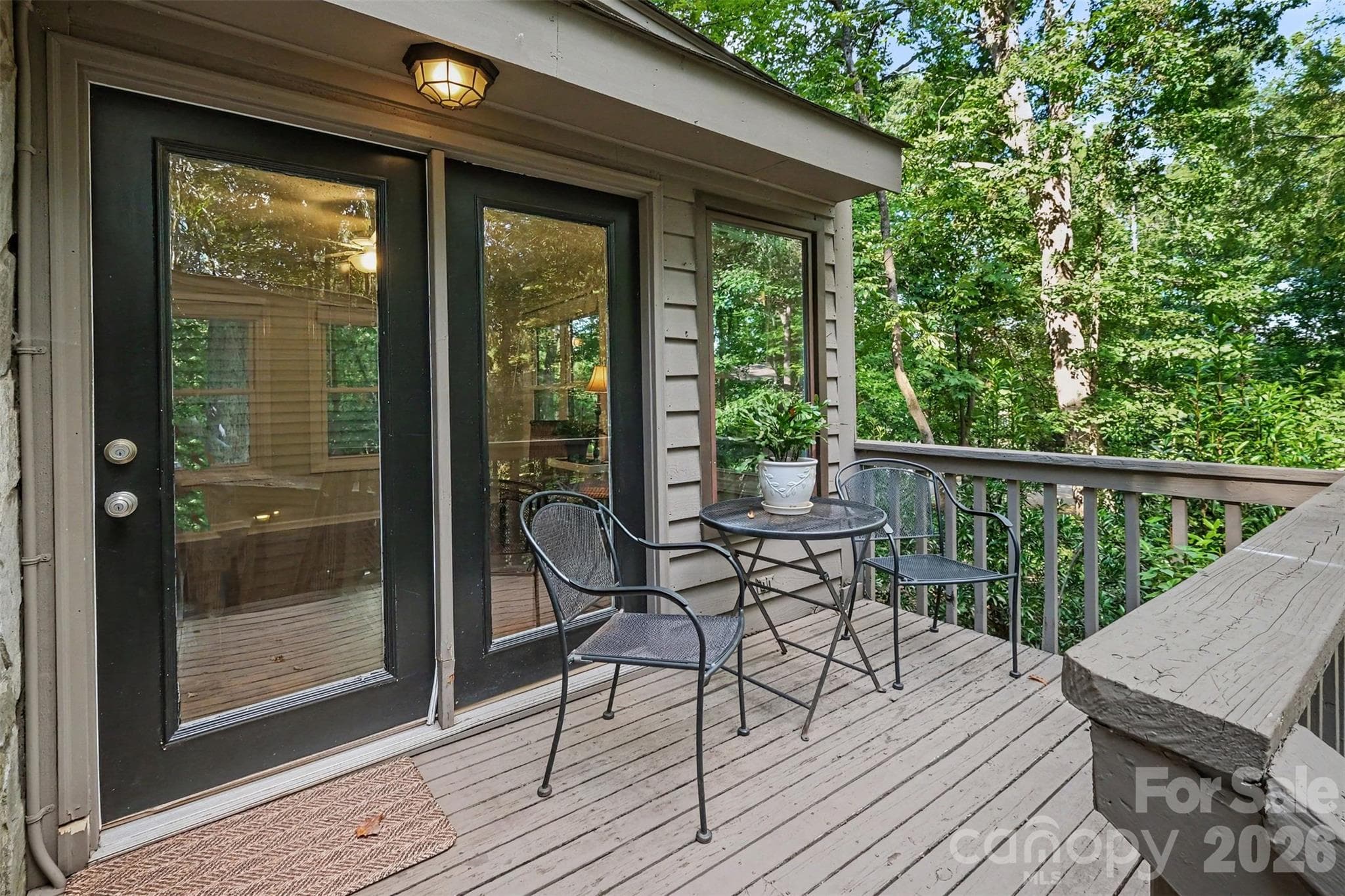 Private rear deck overlooking woods - 2786 Dogwood Hills Court, Fort Mill
