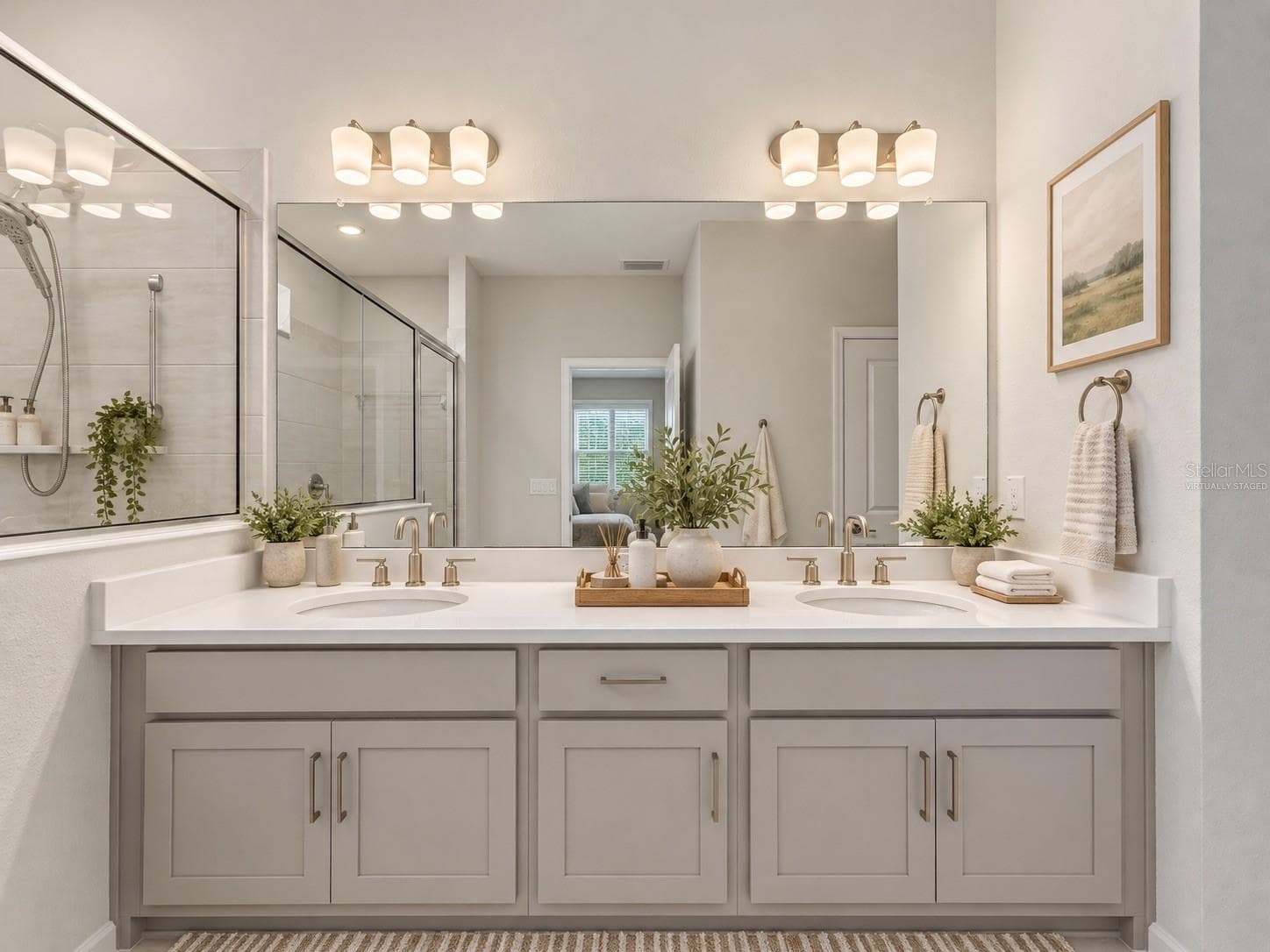 virtually staged master bath - 13631 RANGELAND BLVD, ODESSA