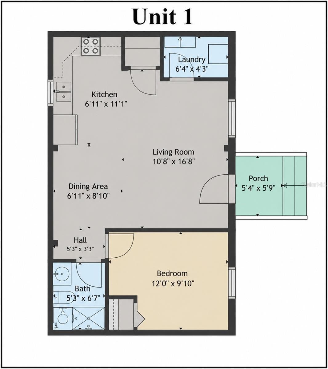 Half Duplex at 614 HOWELL AVE #1, BROOKSVILLE, photo 8 of 8
