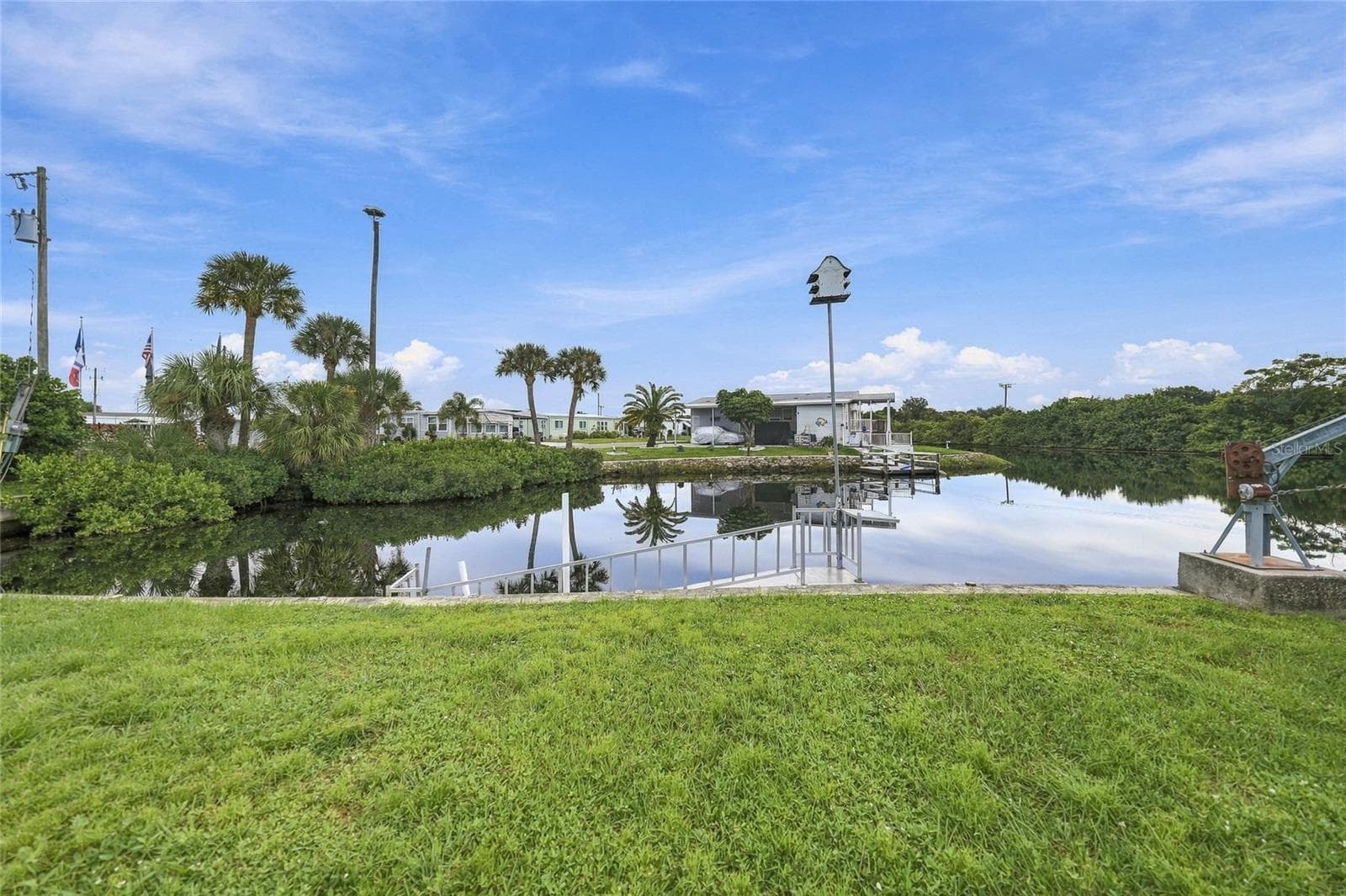 Back of Home with water access - 503 ALJO PL, NORTH PORT