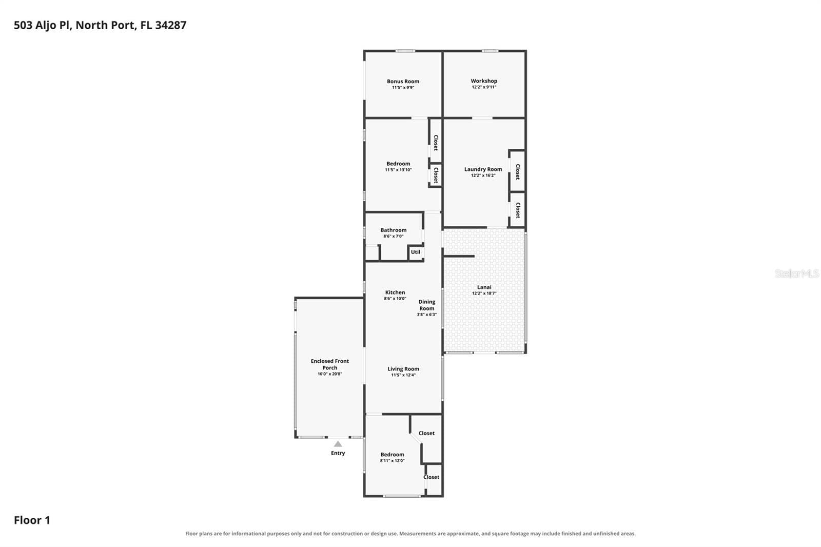Floor Plan - 503 ALJO PL, NORTH PORT