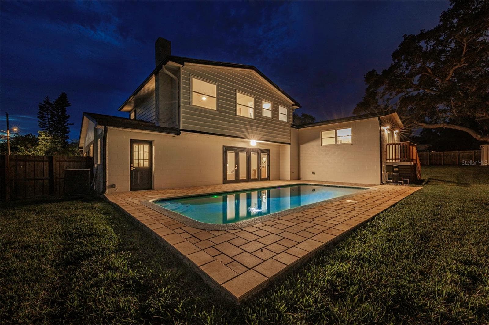 Back Exterior - Twilight - 8209 134TH ST, SEMINOLE