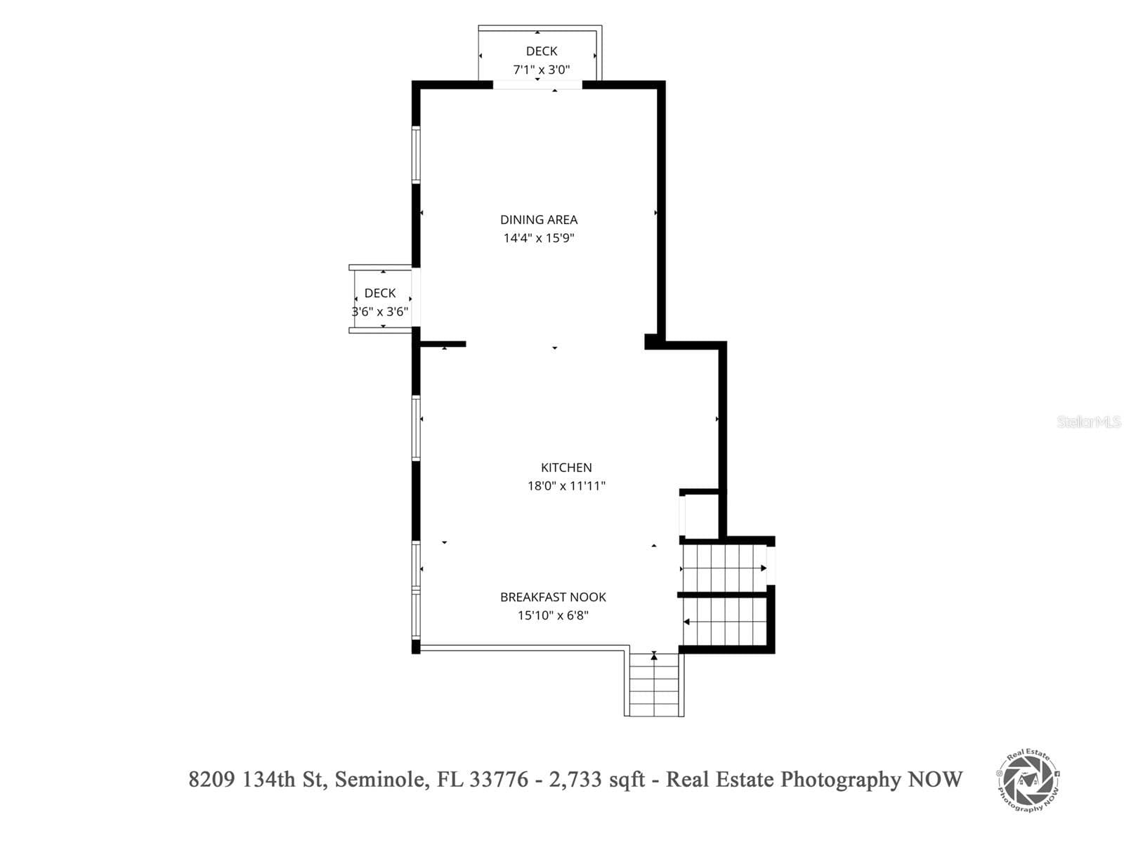 Floor Plan - Upper Split Level - 8209 134TH ST, SEMINOLE