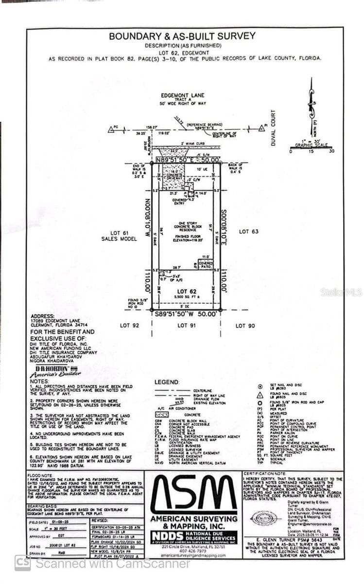 Survey - 17089 EDGEMONT LN, CLERMONT