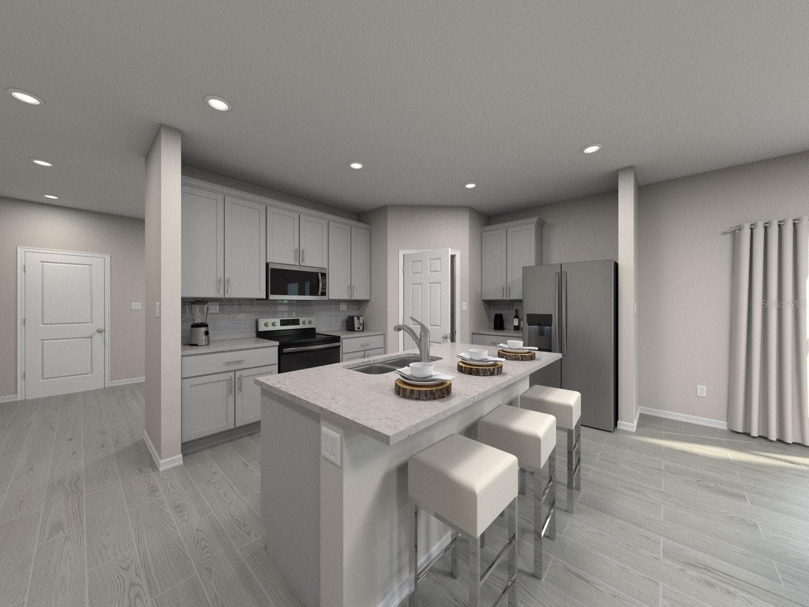 Photo is not of the actual home, but is an inspirational photo of builder’s model home and may depict options, furnishings, and/or decorator features that are not included - 2049 ROSEWOOD DR, BARTOW