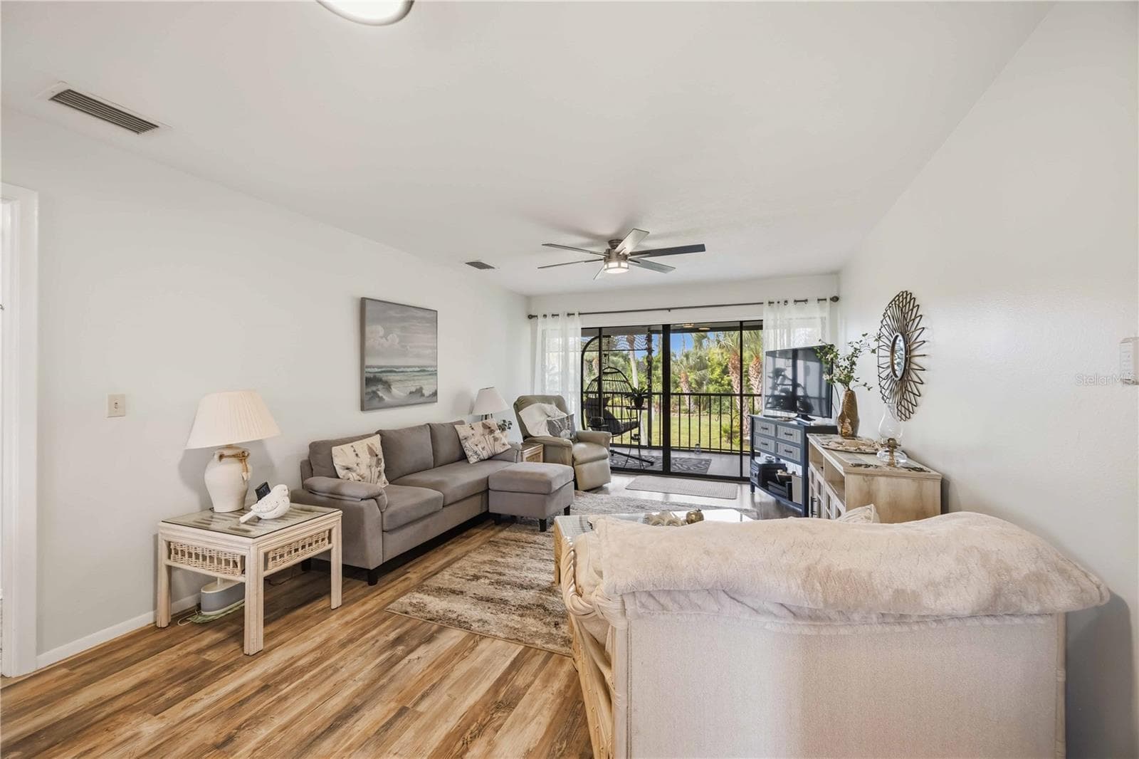 open living room - 4260 PLACIDA RD #17A, ENGLEWOOD
