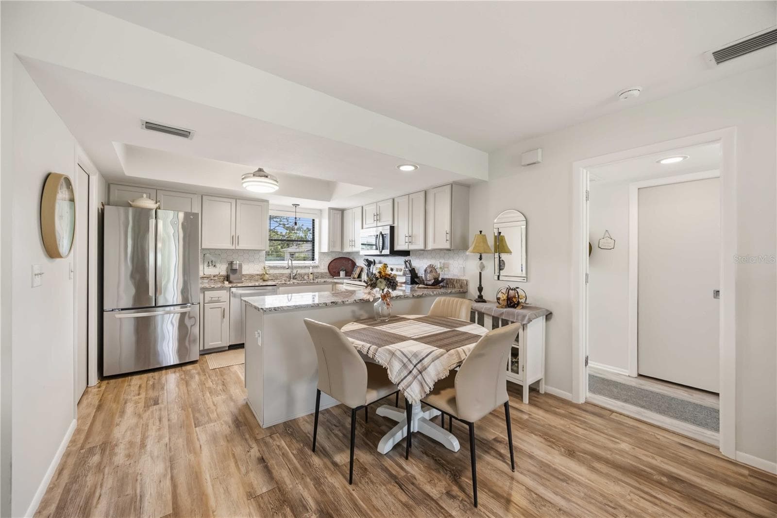 upgraded kitchen with dining area - 4260 PLACIDA RD #17A, ENGLEWOOD