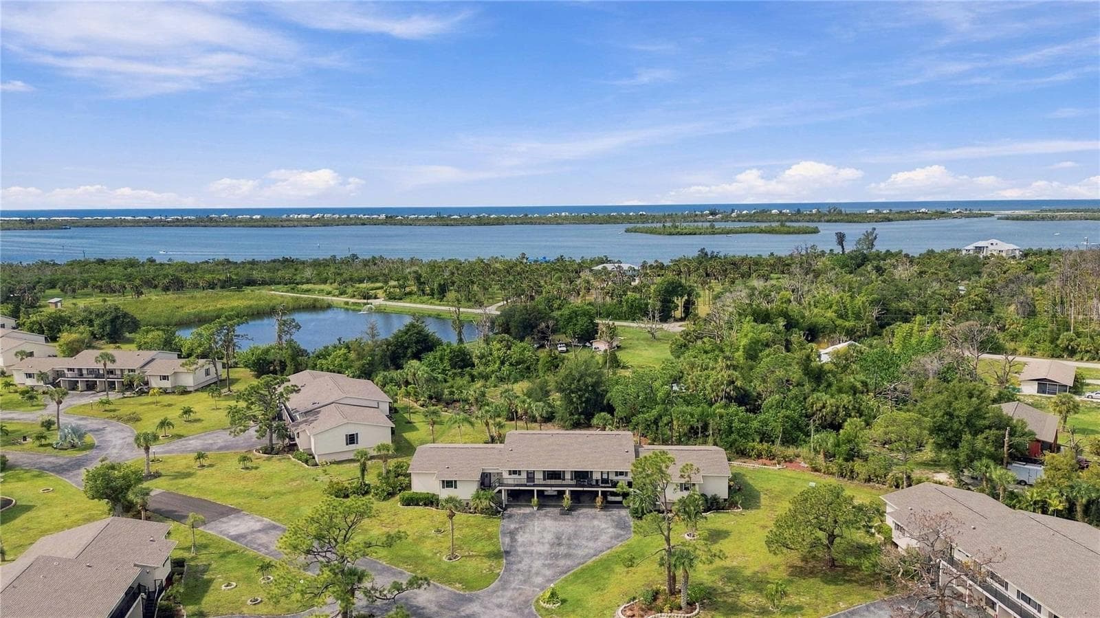 aerial view, close proximity to the beach - 4260 PLACIDA RD #17A, ENGLEWOOD