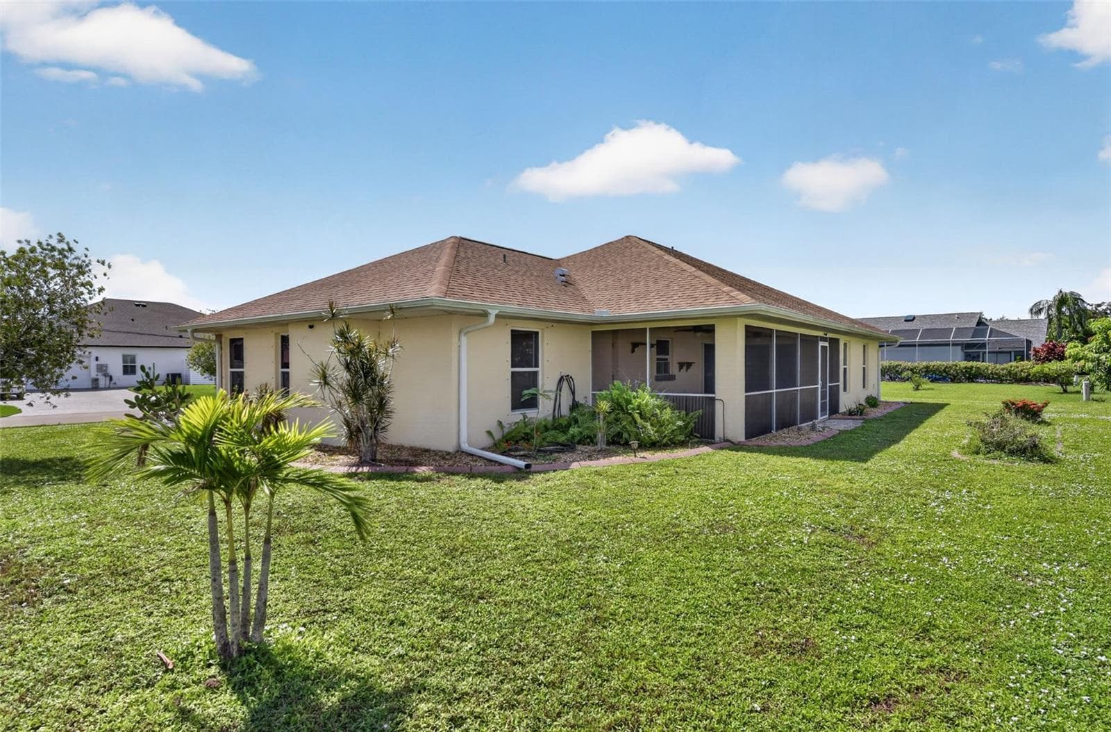 Rear & Eastside View - Northeast Elevation - 2184 ONONDAGA LN, PUNTA GORDA